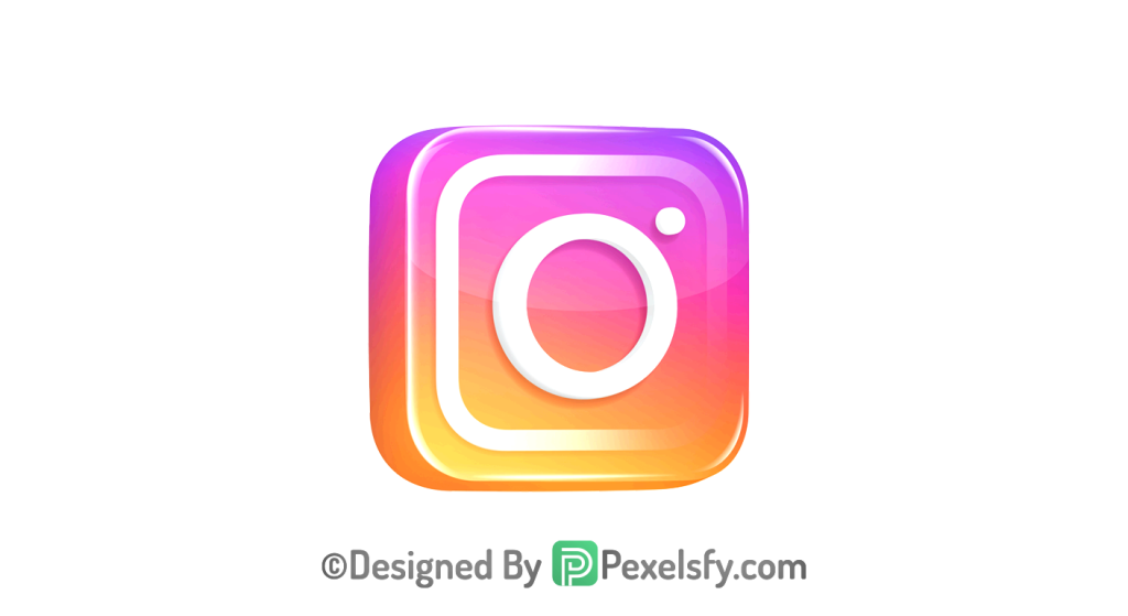 Minimalist Instagram Logo PNG Transparent, Instagram 3d