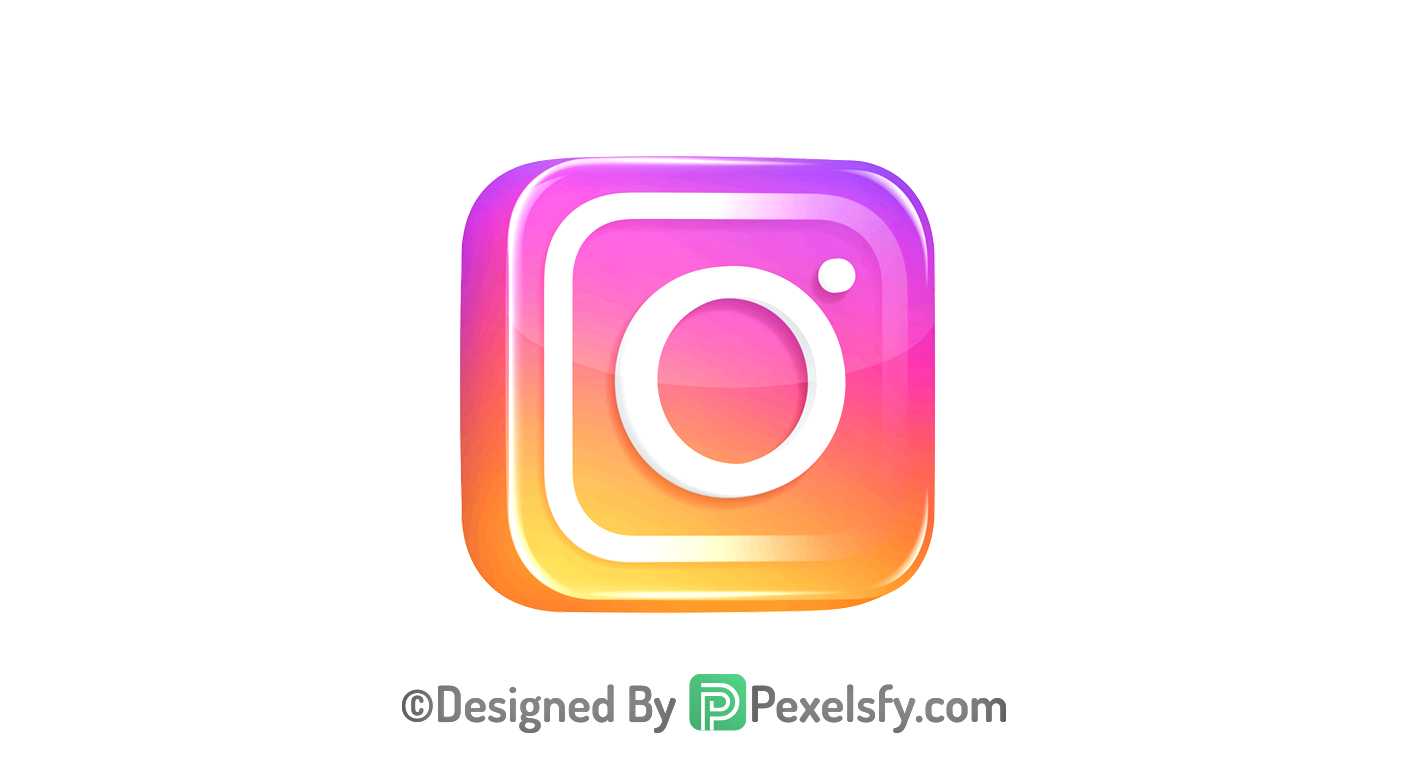 Minimalist Instagram Logo PNG Transparent, Instagram 3d