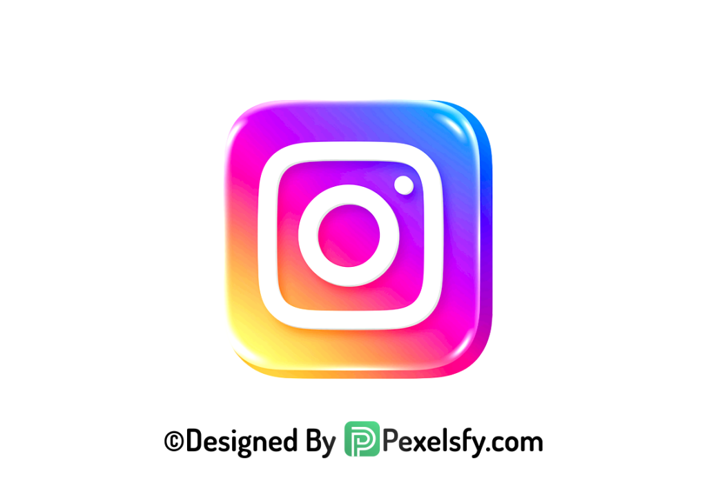 Colorful Instagram Logo PNG Transparent, Instagram 3d