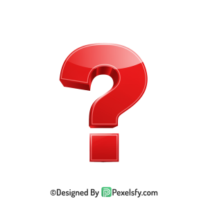 Question Mark PNG Transparent Editable Clipart, 3d