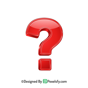 Question Mark PNG Transparent Digital File, 3d