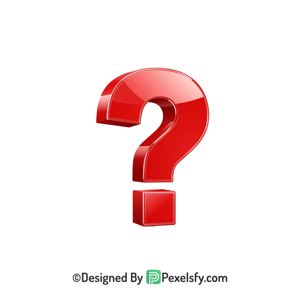 Question Mark PNG Transparent Background, 3d query
