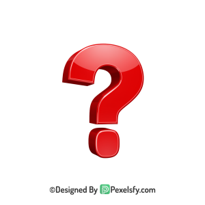 Question Mark PNG Transparent UI Element, 3d