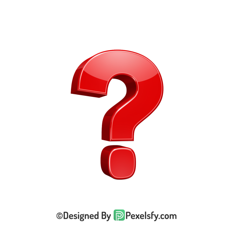 Question Mark PNG Transparent UI Element, 3d