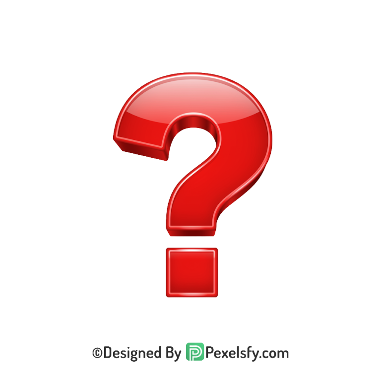 Question Mark PNG Transparent Web Use, 3d