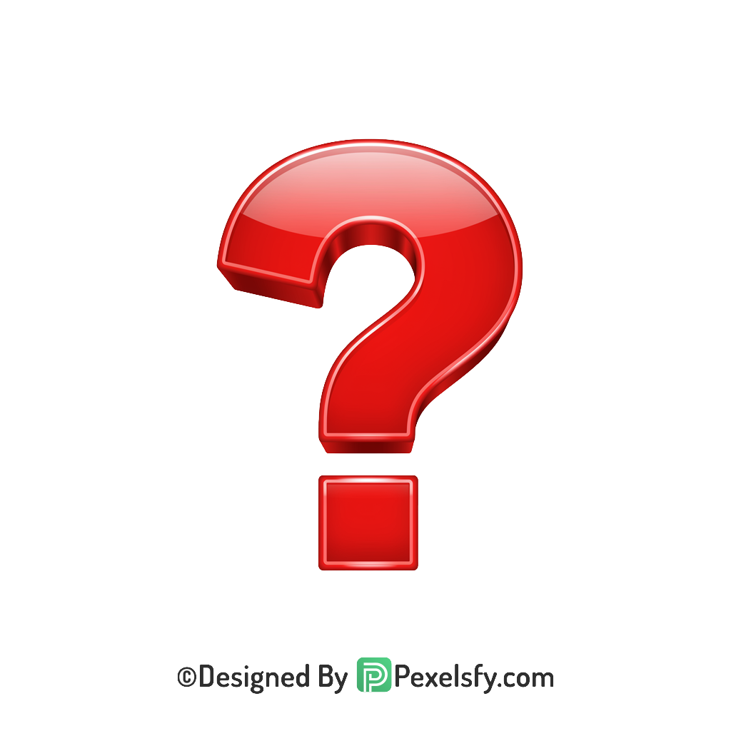 Question Mark PNG Transparent Web Use, 3d