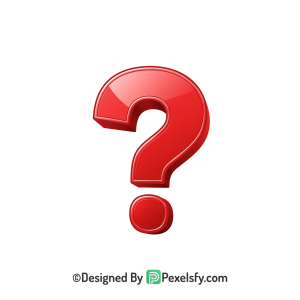 Question Mark PNG Transparent Glossy Look, 3d