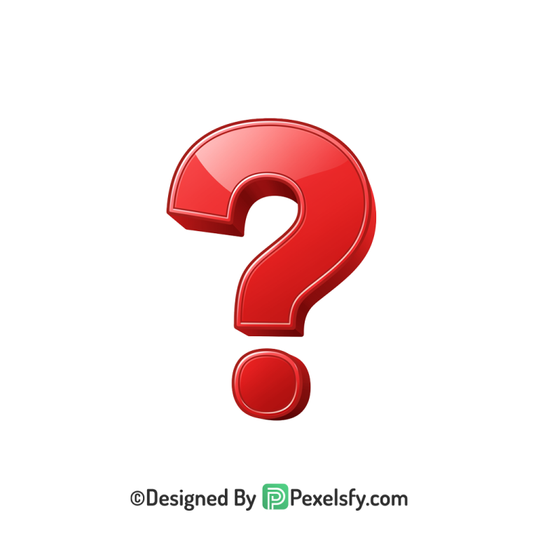 Question Mark PNG Transparent Glossy Look, 3d