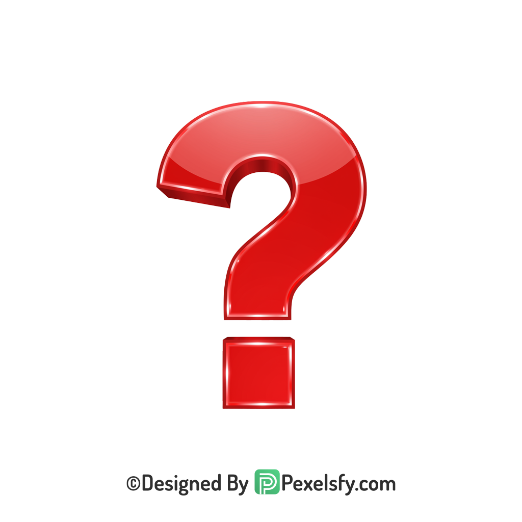 Glossy Question Mark PNG Transparent, 3d query