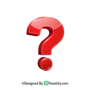Question Mark PNG Transparent Red Clipart, 3d