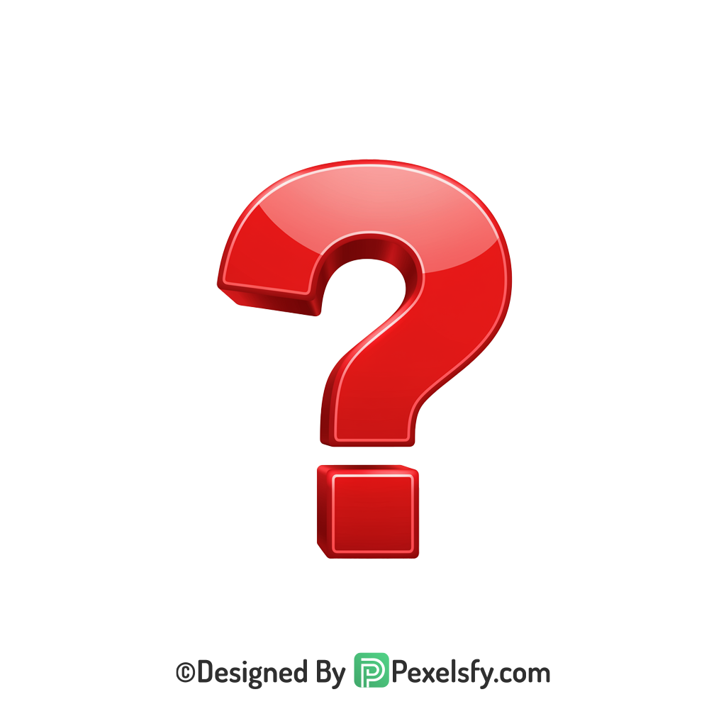 Question Mark PNG Transparent Icon Pack, 3d
