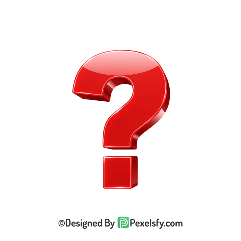 Question Mark PNG Transparent Clipart Design, 3d