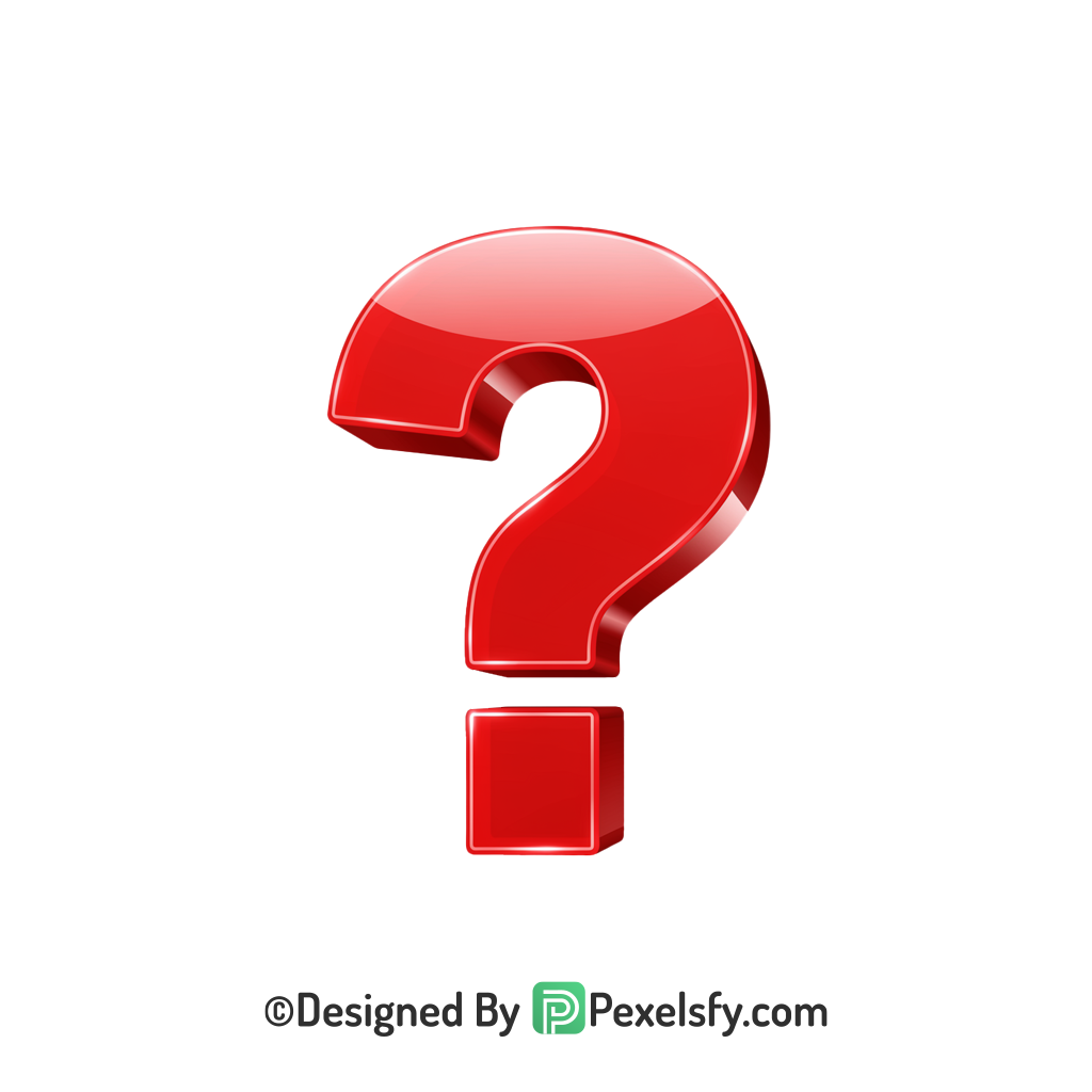 Question Mark PNG Transparent Clipart Design, 3d