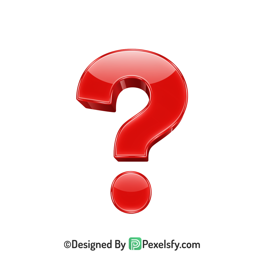 Question Mark PNG Transparent Vector Illustration, 3d