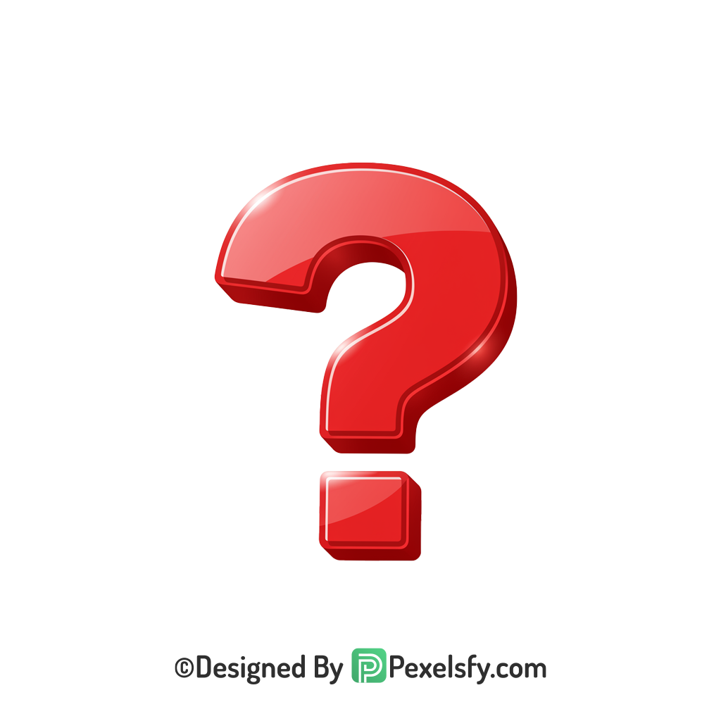 Question Mark PNG Transparent Simple Clip, 3d