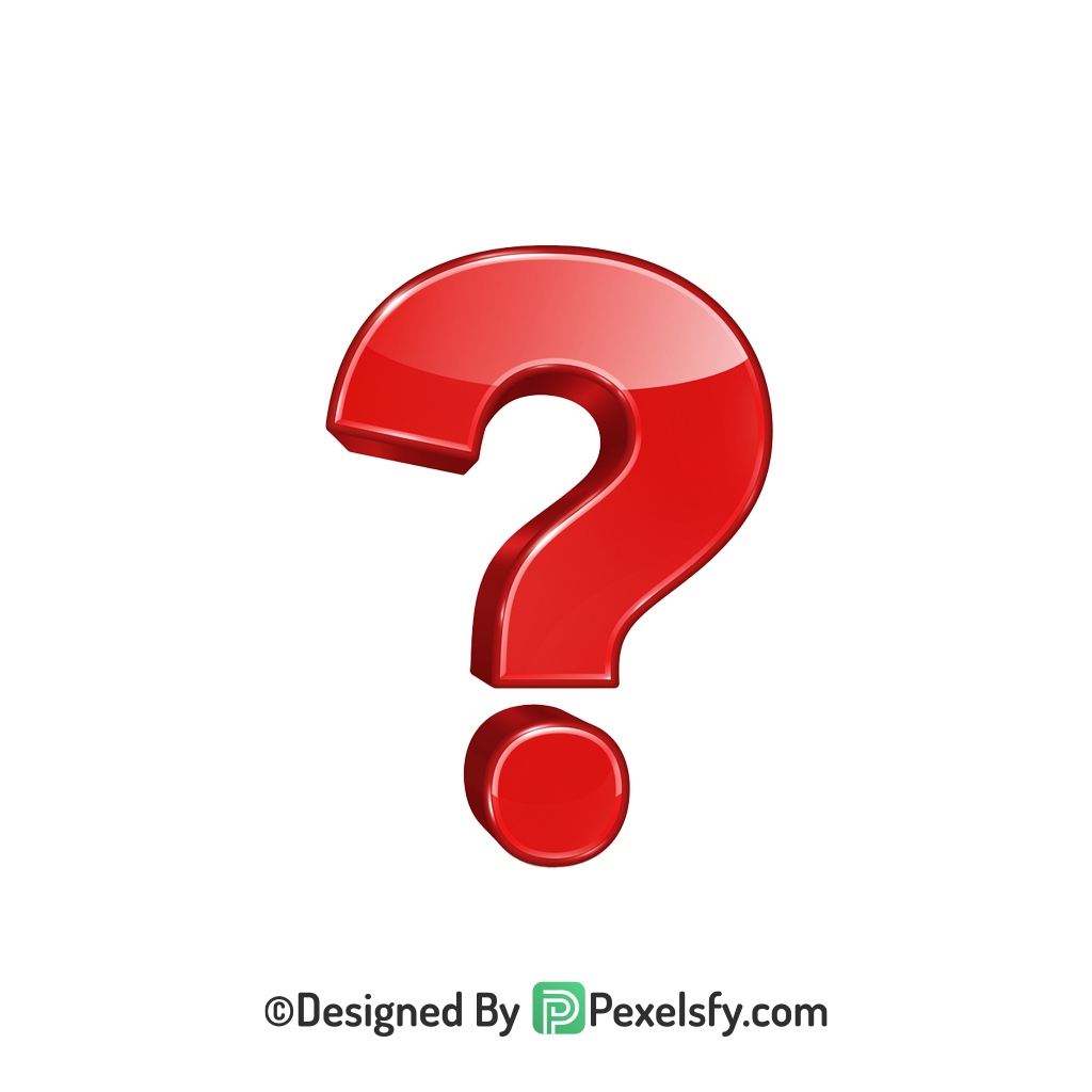 Question Mark PNG Transparent Shiny Symbol, 3d