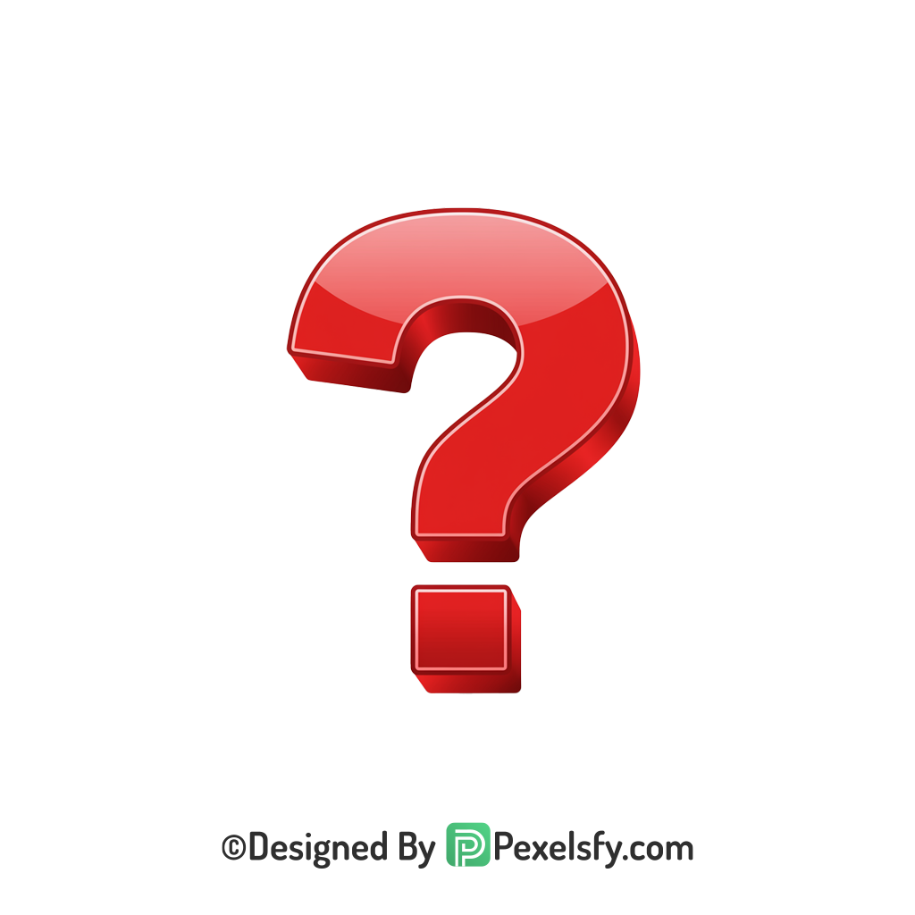 Question Mark PNG Transparent High Resolution, 3d
