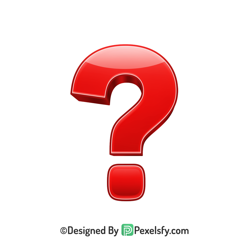 Question Mark PNG Transparent Web Graphic, 3d