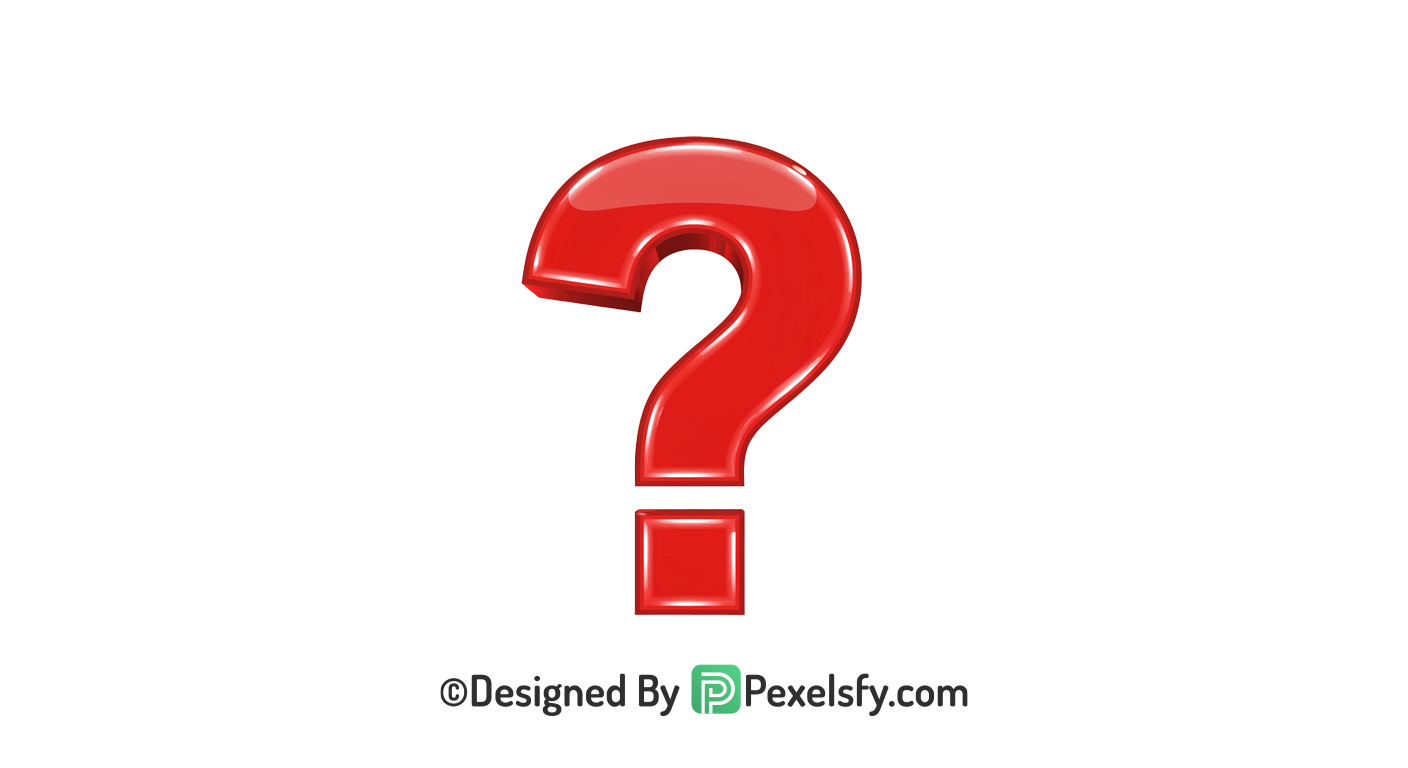 Question Mark PNG Transparent Thin Outline, 3d