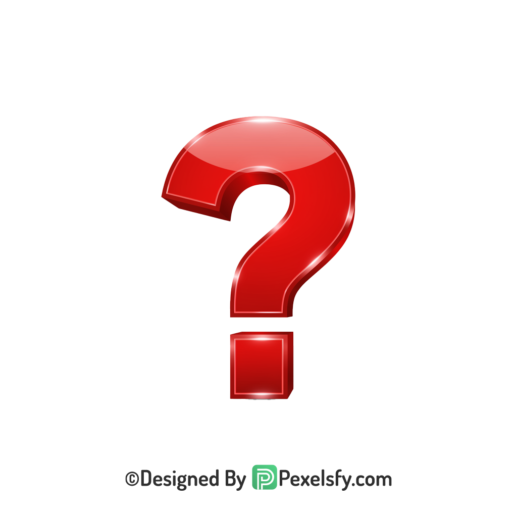 Question Mark PNG Transparent Blue Shadow, 3d