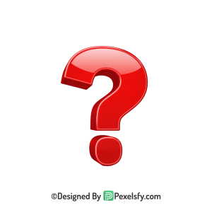 Question Mark PNG Transparent Vector File, 3d