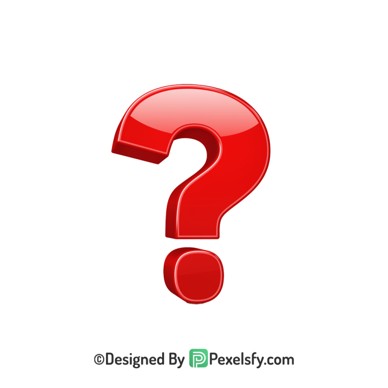 Question Mark PNG Transparent Vector File, 3d