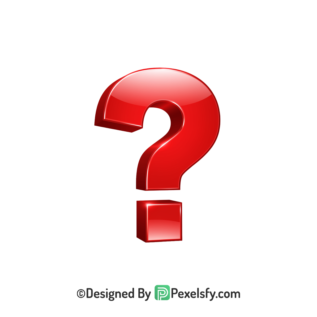 Question Mark PNG Transparent Free Download, 3d
