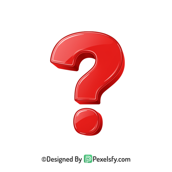 Question Mark PNG Transparent Isolated Symbol, 3d query sign red ...