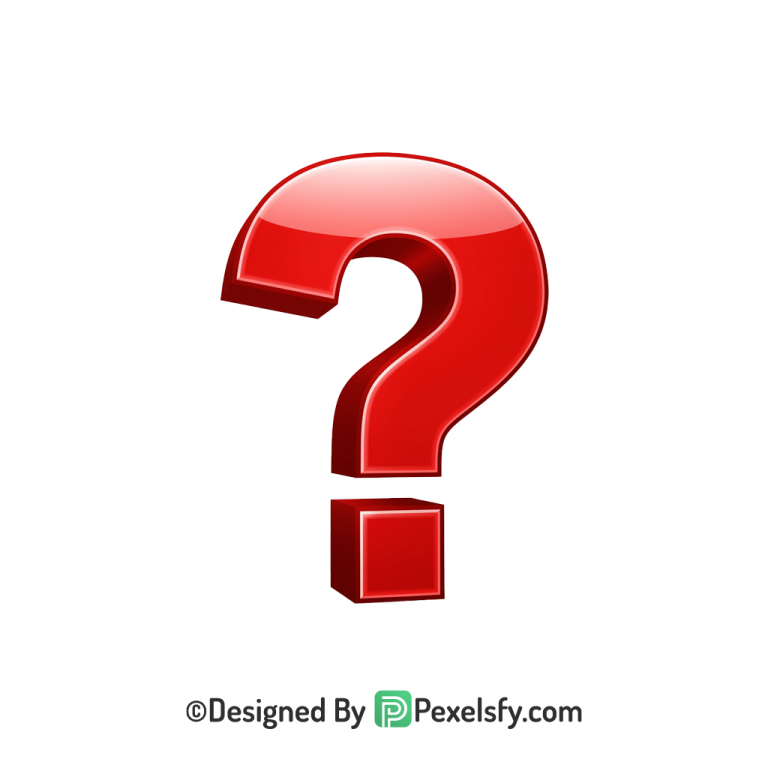 Question Mark PNG Transparent HD Image, 3d