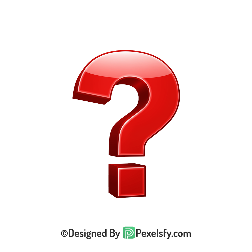 Question Mark PNG Transparent HD Image, 3d