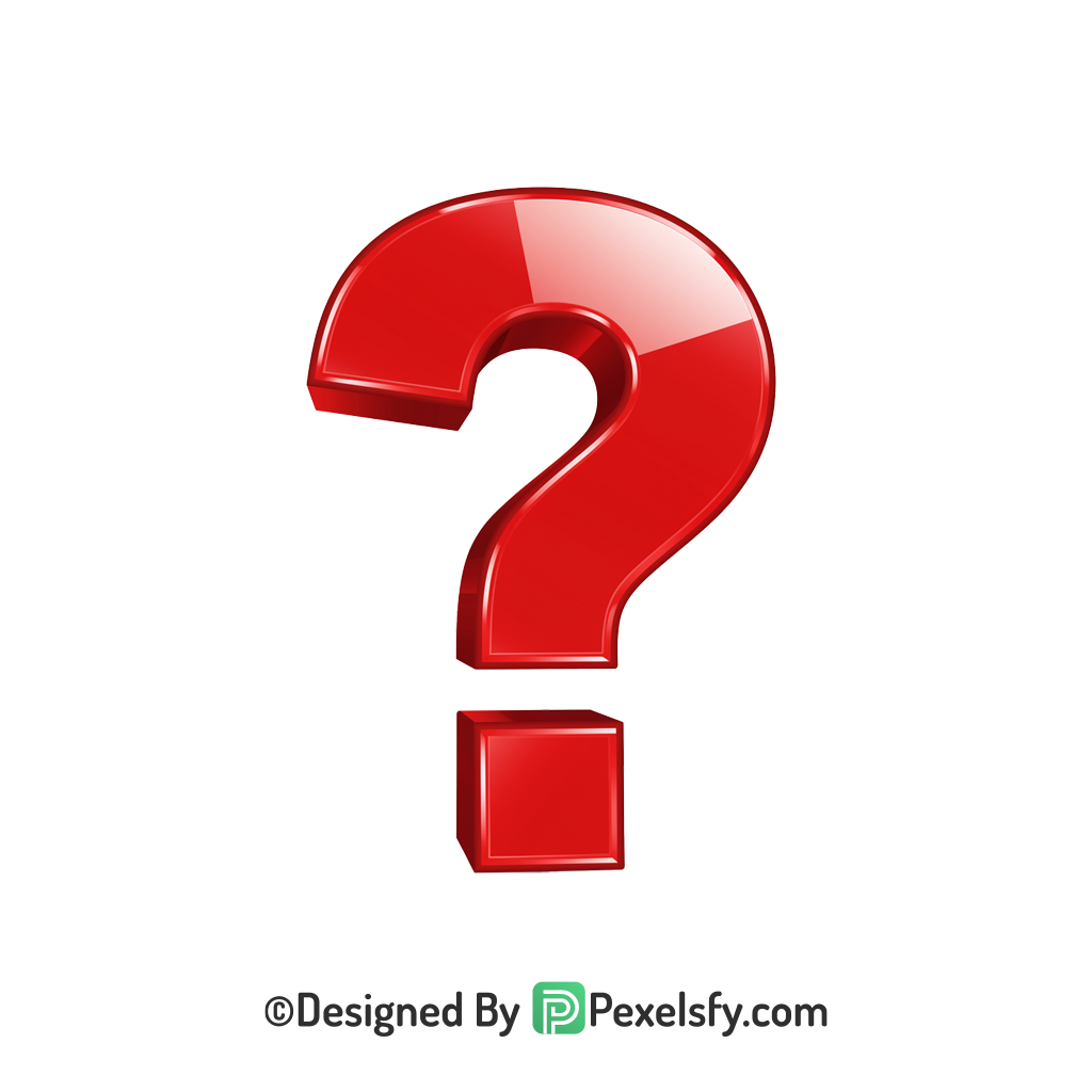 Question Mark PNG Transparent Flat Design, 3d