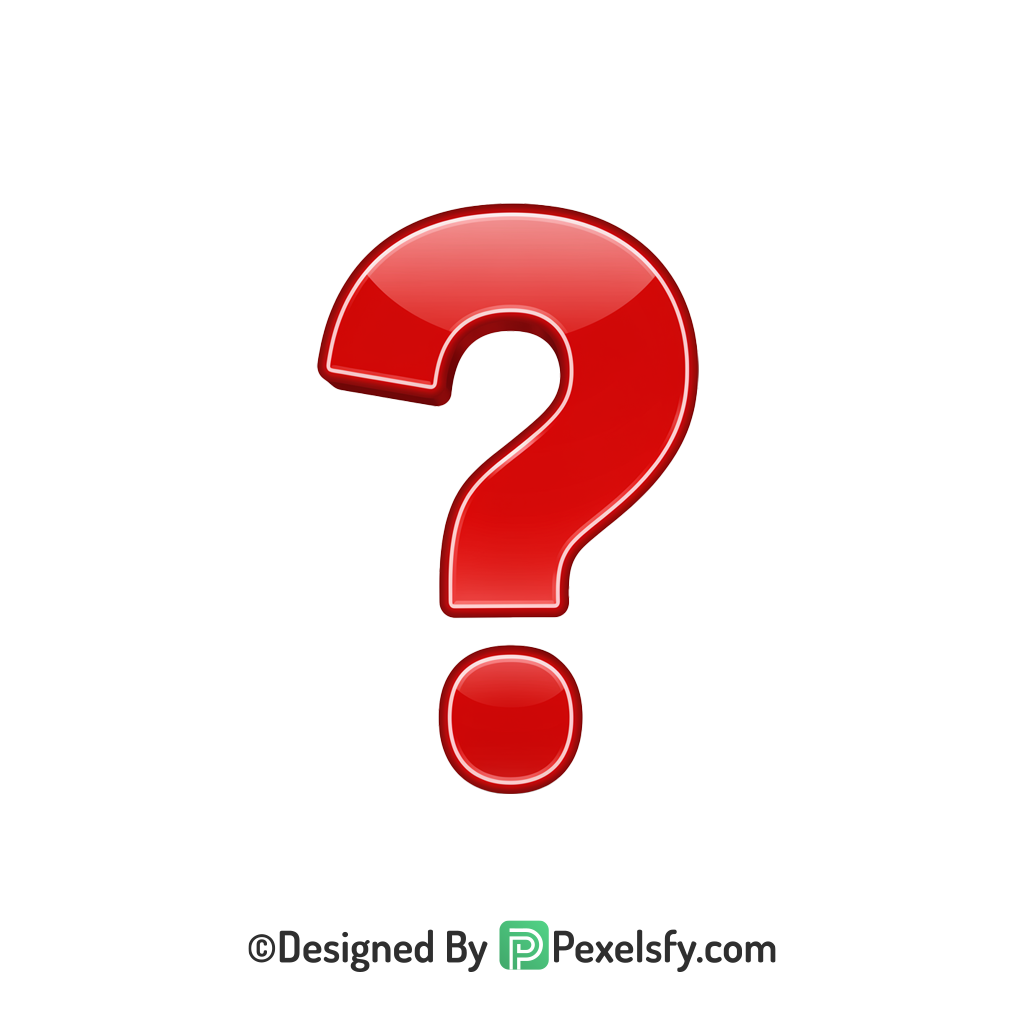 Question Mark PNG Transparent Minimal Icon, 3d