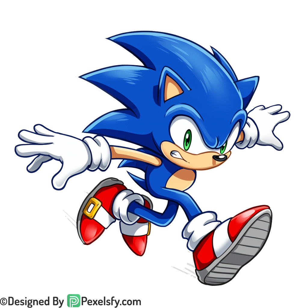 Vector Art Sonic PNG Transparent Background, sonic