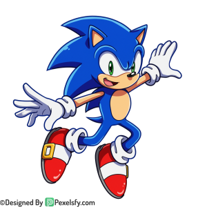 Speed Pose Sonic PNG Transparent Background, sonic