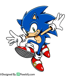 Victory Pose Sonic PNG Transparent Background, sonic