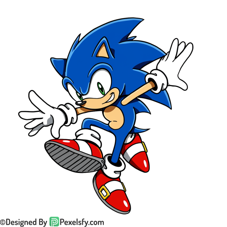 Victory Pose Sonic PNG Transparent Background, sonic