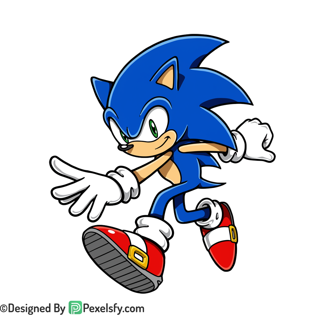 Spinning Sonic PNG Transparent Background, sonic clipart,