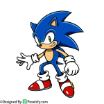 Dash Mode Sonic PNG Transparent Background, sonic