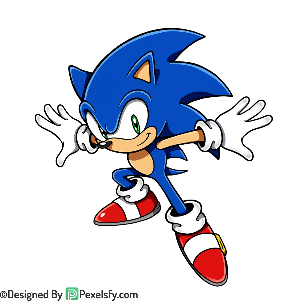 With Ring Sonic PNG Transparent Background, sonic