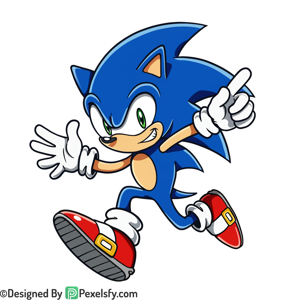 With Shadow Sonic PNG Transparent Background, sonic