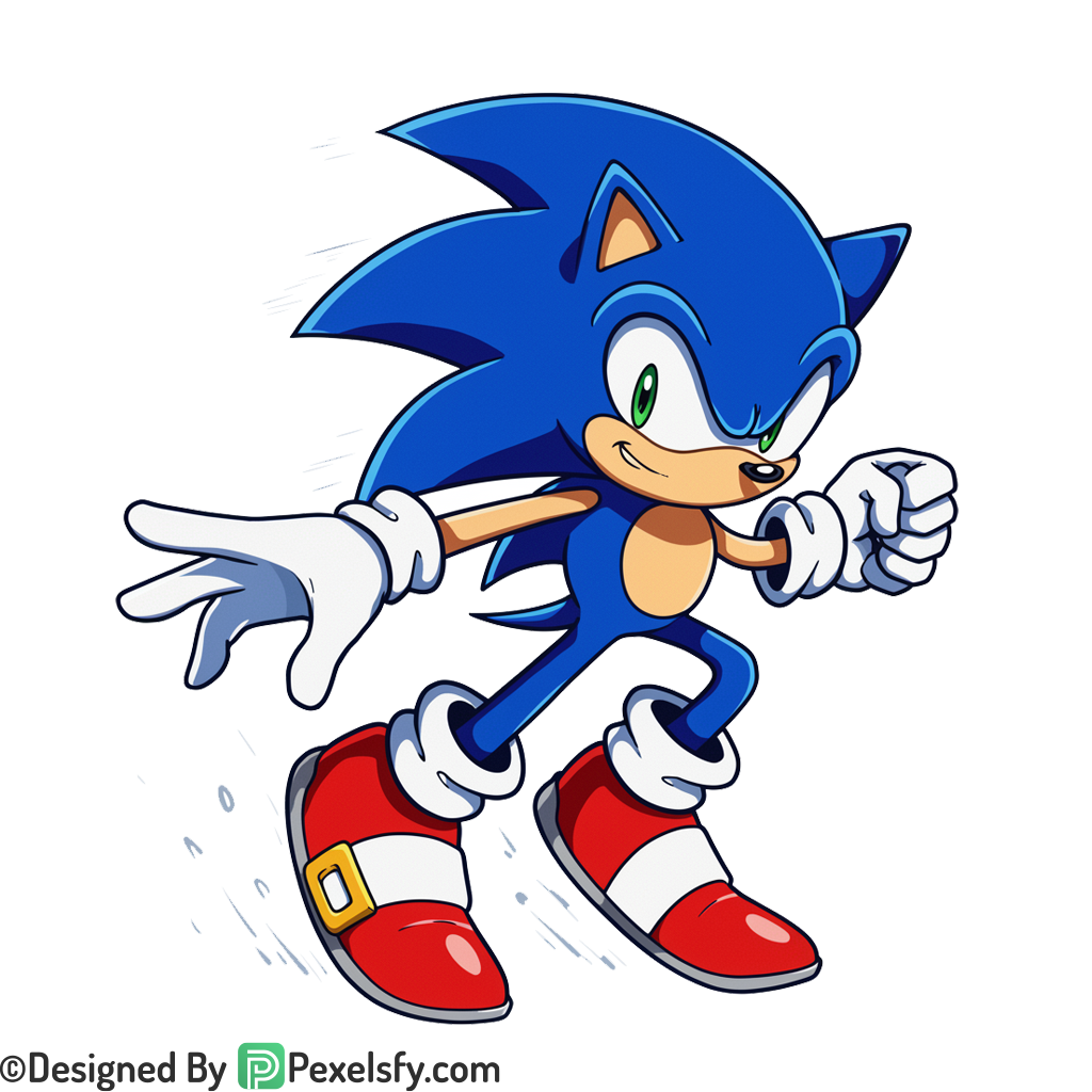 With Logo Sonic PNG Transparent Background, sonic