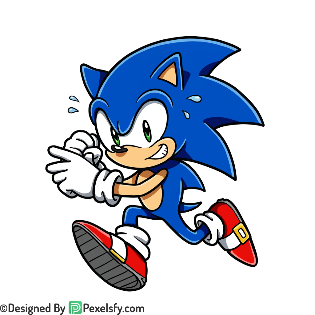 High Speed Sonic PNG Transparent Background, sonic