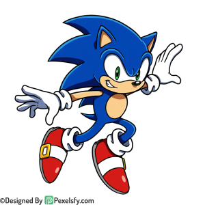 Game Style Sonic PNG Transparent Background, sonic