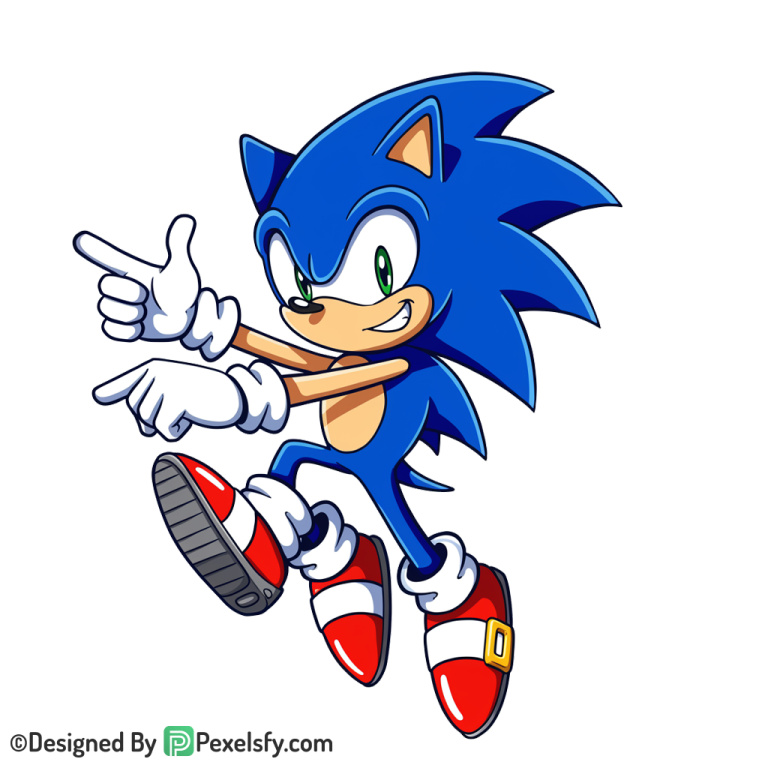 With Flames Sonic PNG Transparent Background, sonic