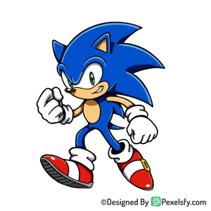 With Lightning Sonic PNG Transparent Background, sonic