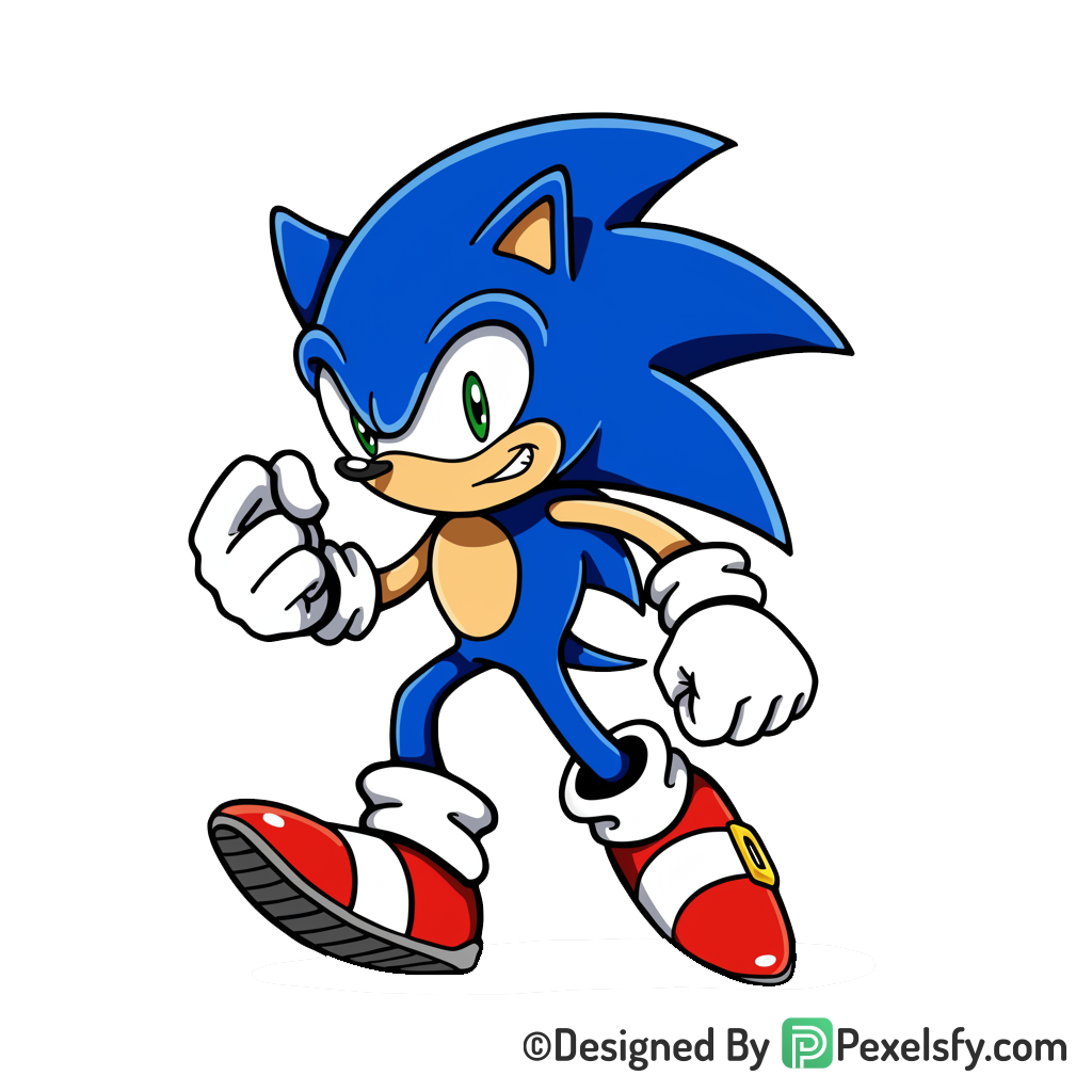 With Lightning Sonic PNG Transparent Background, sonic