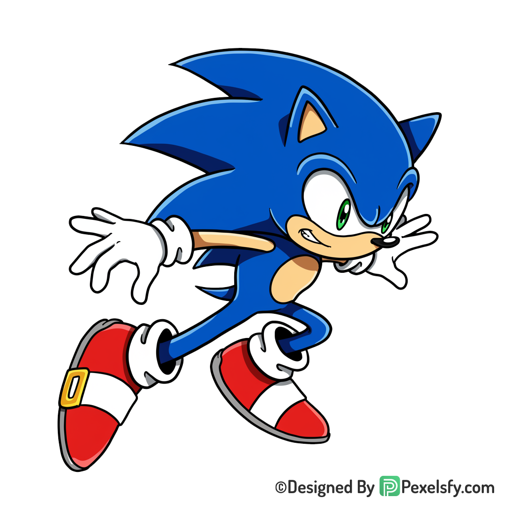 Transparent Art Sonic PNG Transparent Background, sonic