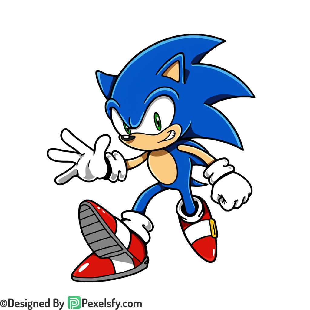 HD Illustration Sonic PNG Transparent Background, sonic