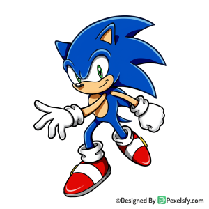 Creative Art Sonic PNG Transparent Background, sonic