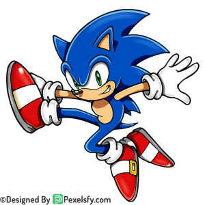 Digital Render Sonic PNG Transparent Background, sonic